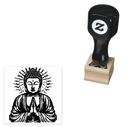 Zen Buddha Gummistempel (Stempel)
