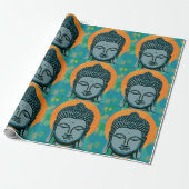Zen Buddha Head Geschenkpapier (Ungerollt)