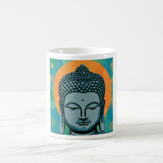Zen Buddha Head Kaffeetasse (Mittel)