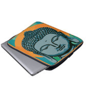 Zen Buddha Head Laptopschutzhülle (Vorne Knopf)