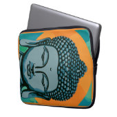 Zen Buddha Head Laptopschutzhülle (Vorderseite Links)