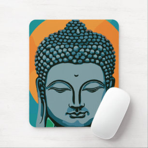 Zen Buddha Head Mousepad