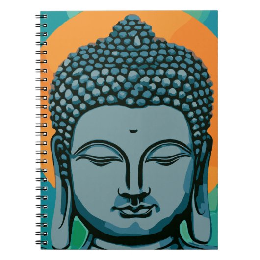 Zen Buddha Head Notizblock (Vorderseite)