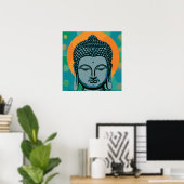 Zen Buddha Head Poster (Heimbüro)