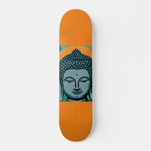 Zen Buddha Head Skateboard (Vorne)