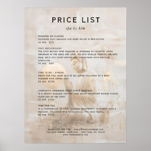 Zen Buddha Healing Spa Salon Poster