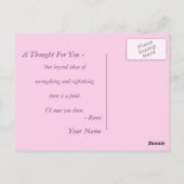 Zen Buddha "Liebe und Frieden" Postcard Postkarte (Rückseite)