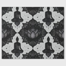Zen Buddha Lotus Wrapping Paper Geschenkpapier