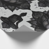 Zen Buddha Lotus Wrapping Paper Geschenkpapier (Ecke)