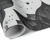 Zen Buddha Lotus Wrapping Paper Geschenkpapier (Rolleneckpunkt)