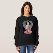 Zen Buddha Mandala Spiritual Asian Style Meditatio Sweatshirt (Vorne ganz)