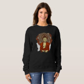 Zen Buddha Mandala Spiritual Asian Style Meditatio Sweatshirt (Vorne ganz)