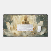 Zen Buddha Meditation Digitale Kunst Schreibtischunterlage (Tastatur & Maus)