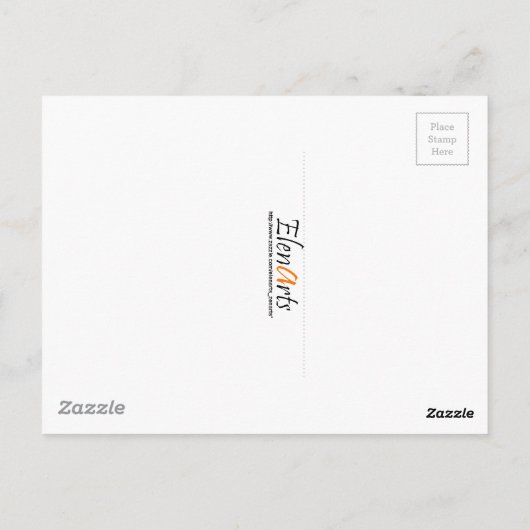 Zen Buddha Meditation Postkarte (Rückseite)