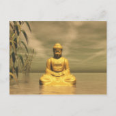 Zen Buddha Meditation Postkarte (Vorderseite)
