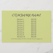 Zen buddha Meditation Yoga Massage Therapist Flyer (Hinten)