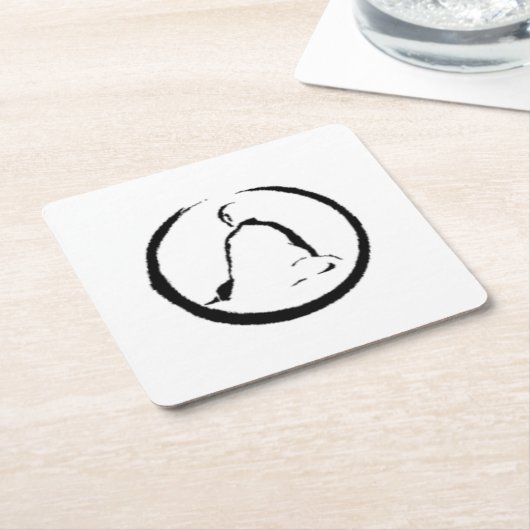 Zen Buddha Meditationspapier Untersetzer (angewinkelt)