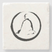 Zen Buddha Meditationsstein Untersetzer (Vorderseite)