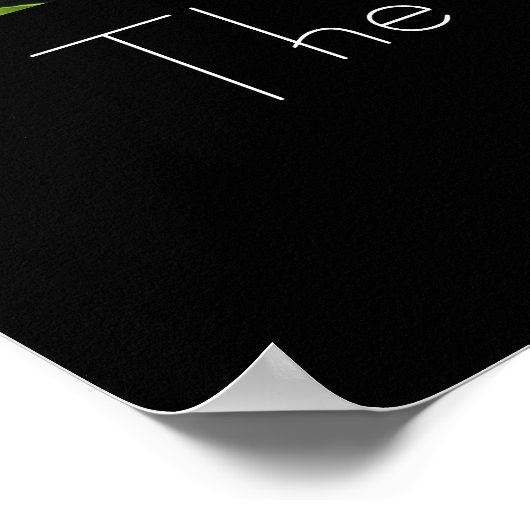 Zen Buddha Obstacle ist das Wegweiser Poster (Ecke)