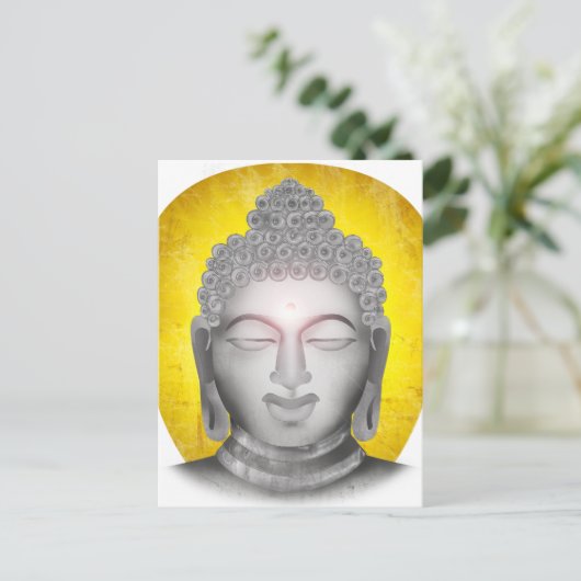 Zen Buddha Postkarte (Stehend Vorderseite)
