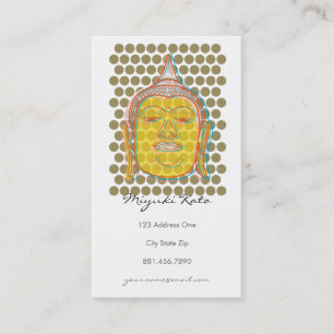 Zen Buddha Punkte Moderne Asiatische Spa-Massage-T Visitenkarte