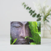 Zen Buddha Serenity Postcard Postkarte (Stehend Vorderseite)