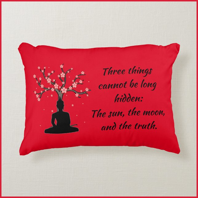 Zen Buddha Truth Proverb Zitat Dekokissen (Von Creator hochgeladen)
