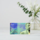 Zen Buddha Visitenkarte, urbanisiert Visitenkarte (Stehend Vorderseite)