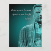Zen Buddha Zitat Inspiration Spirituell Postkarte (Vorderseite)