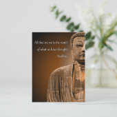 Zen Buddha Zitat Inspiration spirituelle Gedanken Postkarte (Stehend Vorderseite)