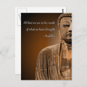 Zen Buddha Zitat Inspiration spirituelle Gedanken Postkarte (Vorne/Hinten)