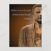 Zen Buddha Zitat Inspiration spirituelle Gedanken Postkarte (Vorderseite)