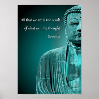Zen Buddha Zitat Inspiration spirituelles Poster
