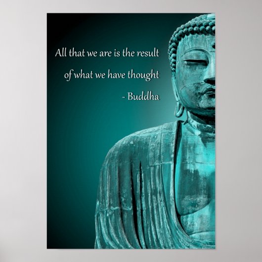 Zen Buddha Zitat Inspiration spirituelles Poster (Vorne)
