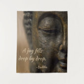 Zen Buddha Zitat Wandteppich (Vorderseite)