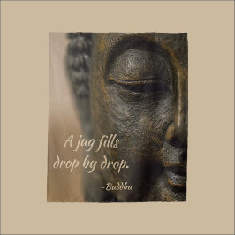 Zen Buddha Zitat Wandteppich