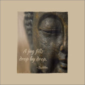 Zen Buddha Zitat Wandteppich