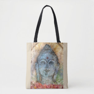 Zen-Buddhawatercolor-Kunst-Taschen-Tasche Tasche