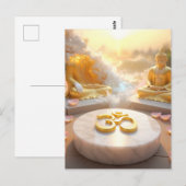ZEN - BUDDHISM - OM POSTKARTE (Vorne/Hinten)