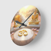 ZEN - BUDDHISM - OM RUNDE WANDUHR (Winkel)