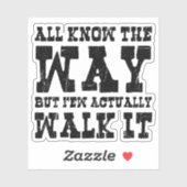 Zen Buddhism Spaghetti Western Style Aufkleber (Blatt)