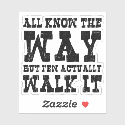 Zen Buddhism Spaghetti Western Style Aufkleber (Blatt)