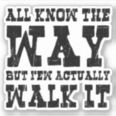 Zen Buddhism Spaghetti Western Style Aufkleber (Vorderseite)