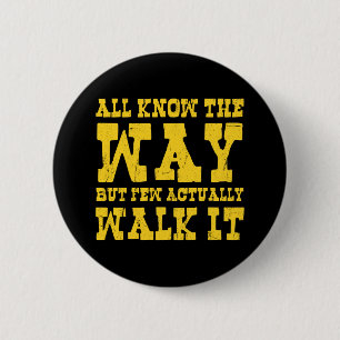 Zen Buddhism Spaghetti Western Style Button