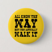 Zen Buddhism Spaghetti Western Style Button (Vorderseite)