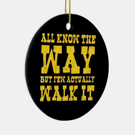 Zen Buddhism Spaghetti Western Style Button Keramik Ornament (Rechts)