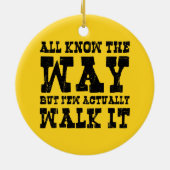 Zen Buddhism Spaghetti Western Style Keramik Ornament (Hinten)