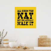 Zen Buddhism Spaghetti Western Style Poster (Küche)