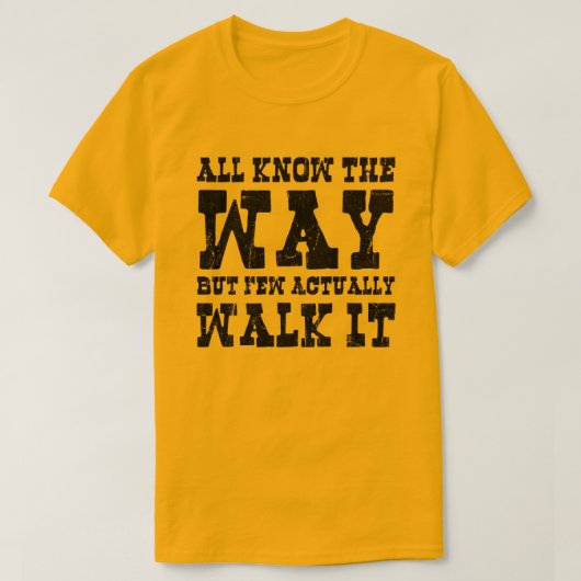 Zen Buddhism Spaghetti Western Style T-Shirt (Design vorne)