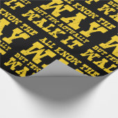 Zen Buddhism Spaghetti Western Style Wrapping Papp Geschenkpapier (Ecke)